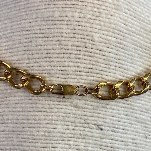 16" Gold Plated Chunky Chain - Picture 2 of 2
